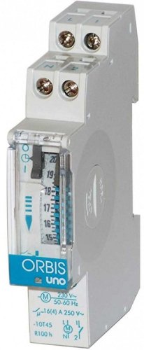 Реле времени аналоговое на DIN-рейку UNO D 230В Orbis OB400132 фото Реле времени аналоговое на DIN-рейку UNO D 230В Orbis OB400132 картинка